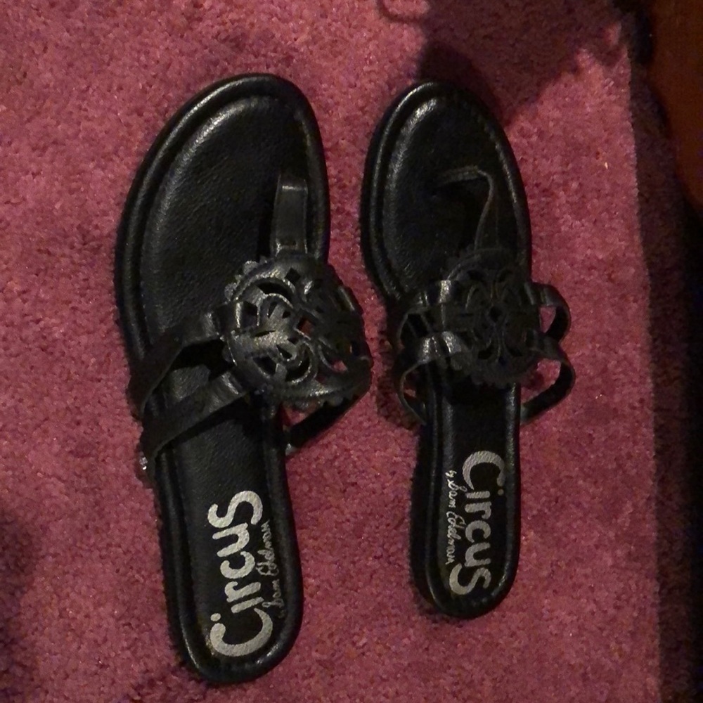 Circus by Sam Edelman black flip flops